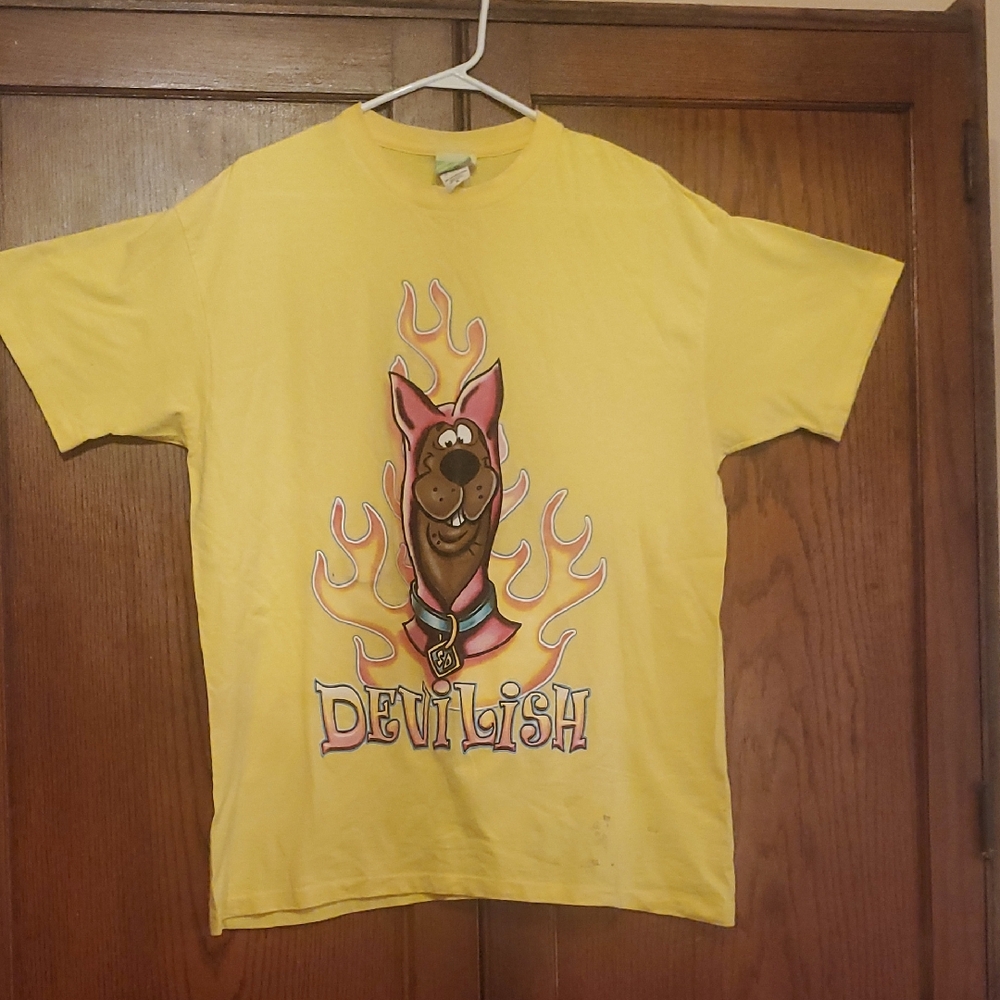 Scooby Doo Yellow 'Devilish' Graphic T-Shirt